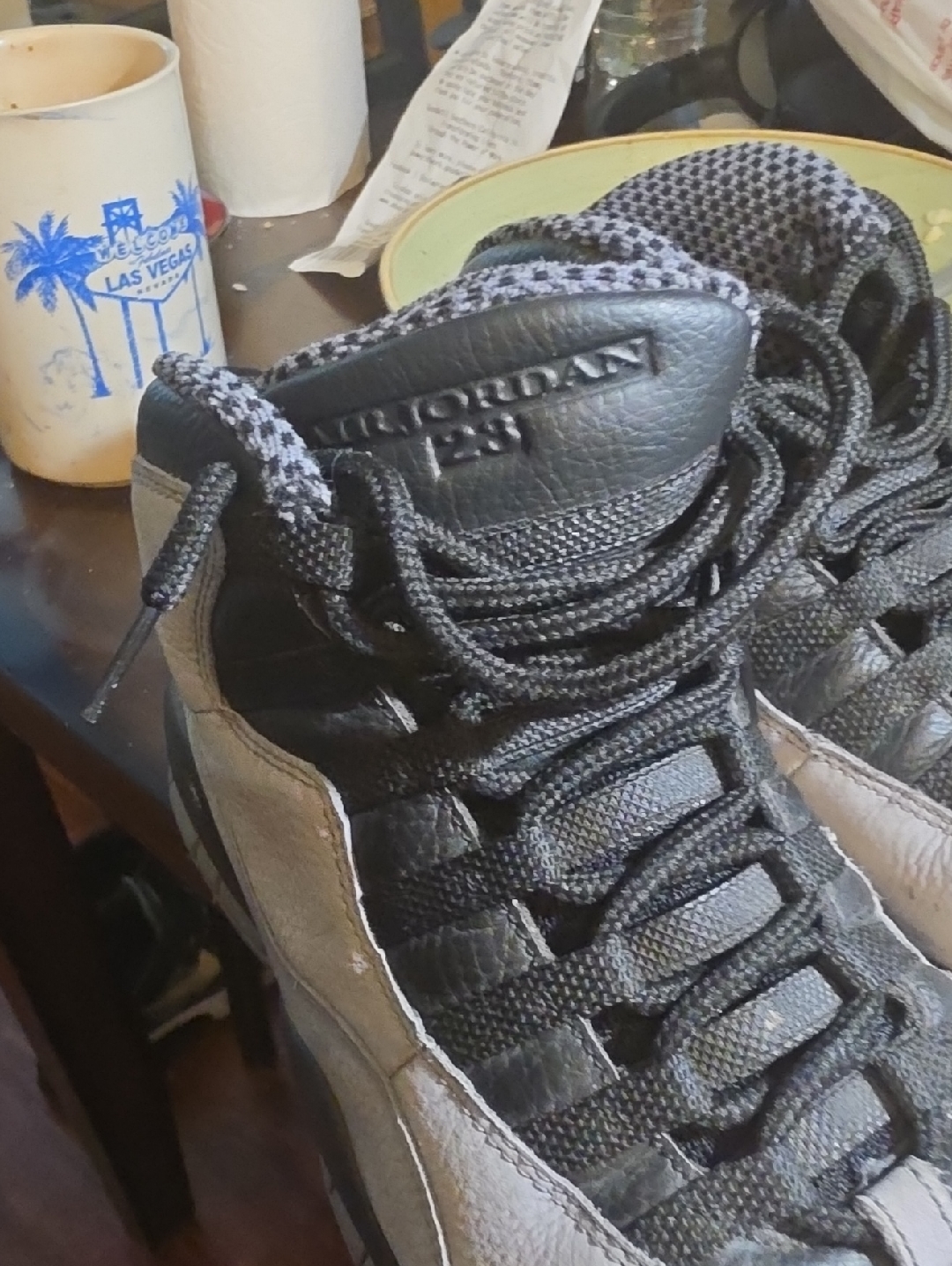 Jordan Men’s Sneakers In Black And Gray